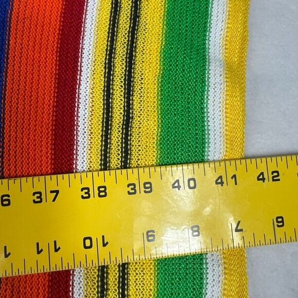 Lauren Ralph Lauren Cape Poncho Knit Womens S M Linen Cotton Striped Beach Color - Picture 5 of 7